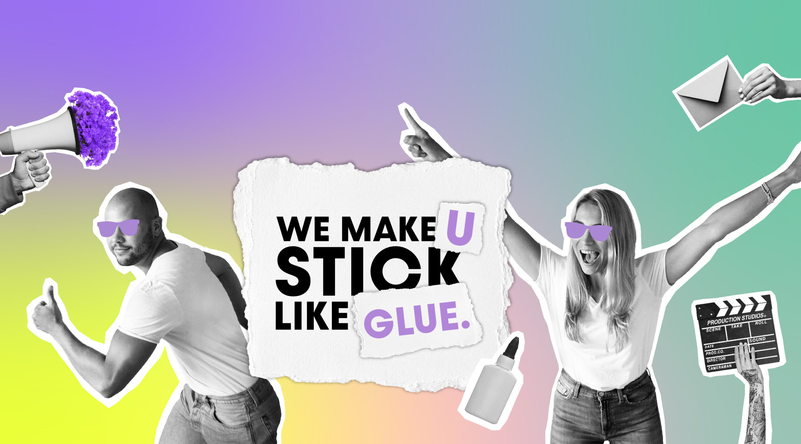 Glue creative studios, melissa en sergio banner